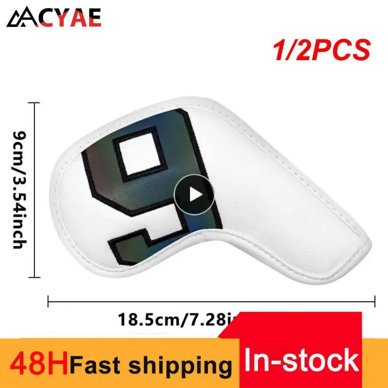 1/2PCS New Magnetic Closure Golf Iron Head Cover Set,Wedge Cover Number 4-9 ASPX,Gradients Colorful,White
1/2PCS New Magnetic Closure Golf Iron Head Cover Set,Wedge Cover Number 4-9 ASPX,Gradients Colorful,White