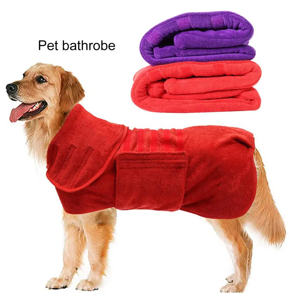 

Pet Bathrobe Quick-dry Dog Towel Soft Super Absorbent Fiber Dog Bath Towel Dog Drying Coat Pet Bath Towel Pet Accessories