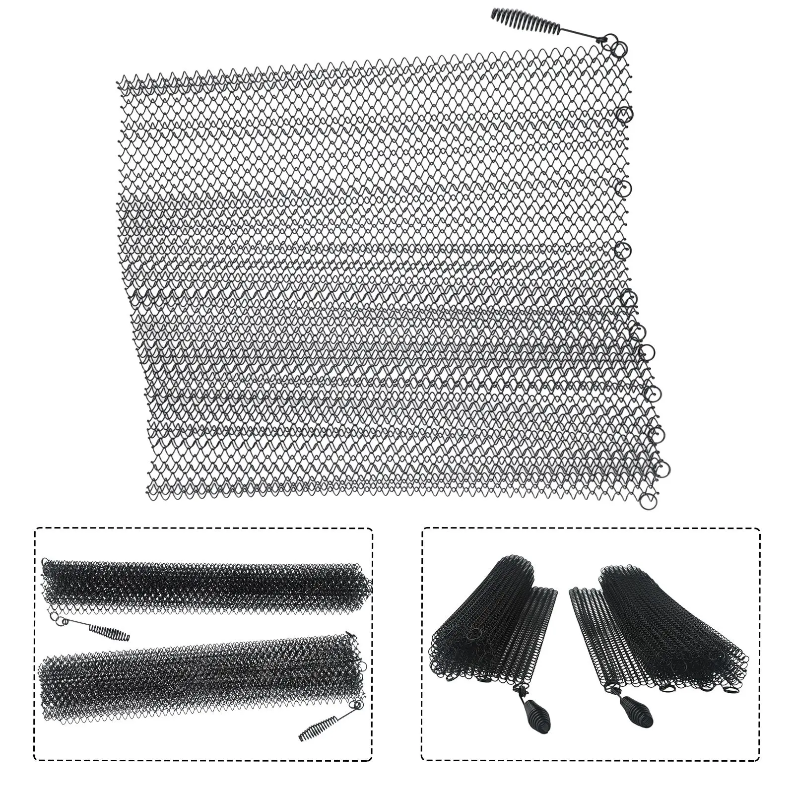 Fireplace Curtain Black Matte Fireplace Mesh Screen Double Panel Set with Safe Tight Mesh and Anti Rust Enamel Coating
Fireplace Curtain Black Matte Fireplace Mesh Screen Double Panel Set with Safe Tight Mesh and Anti Rust Enamel Coating