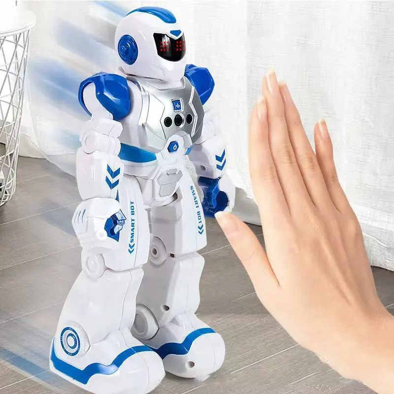 Robocop Intelligent Early Education Remote Control Robot Gesture Induction Singing and Dancing Toddler Electric Toys
Robocop Intelligent Early Education Remote Control Robot Gesture Induction Singing and Dancing Toddler Electric Toys