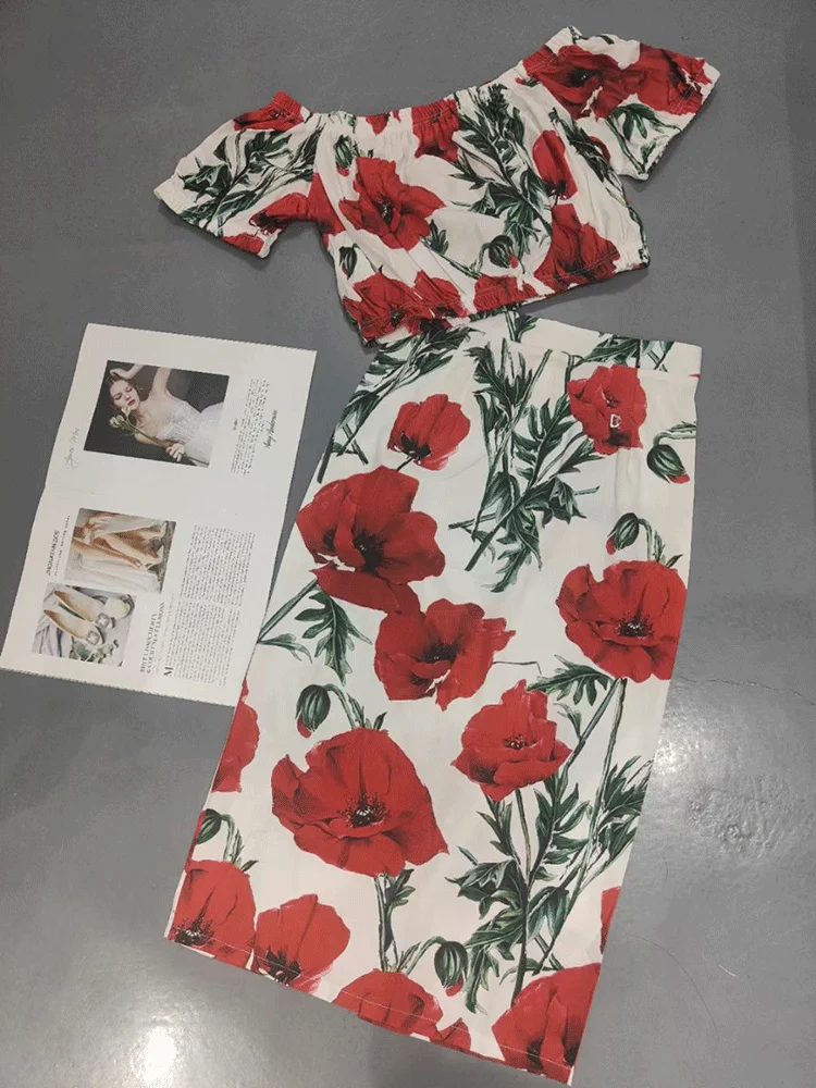 Design style stitching lace T-shirt suspender shirt two-piece women's 2023 new + high waist bag hip half skirt fashion suit
Design style stitching lace T-shirt suspender shirt two-piece women's 2023 new + high waist bag hip half skirt fashion suit
