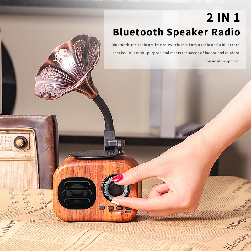 Retro Wood Portable Box Wireless Mini Speaker Wood Grain Rechargeable Music Box Bluetooth Speaker Speaker Music Player Speaker
Retro Wood Portable Box Wireless Mini Speaker Wood Grain Rechargeable Music Box Bluetooth Speaker Speaker Music Player Speaker