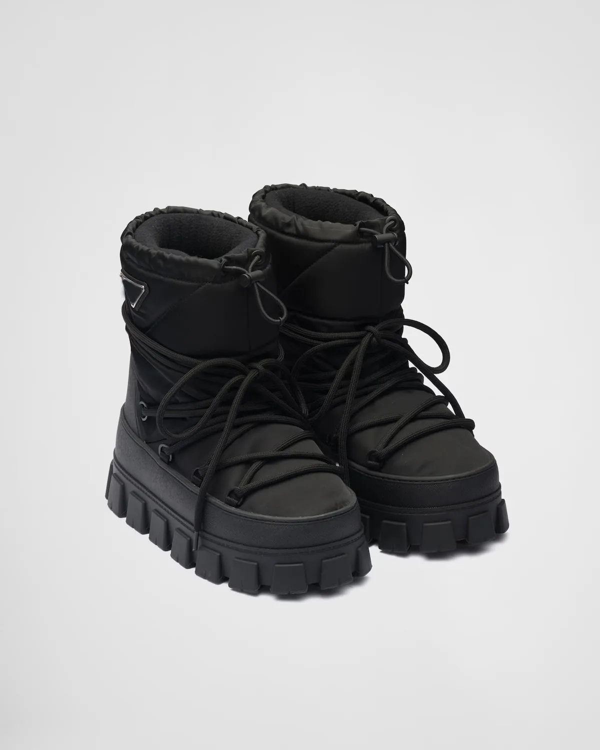 

Women's Shoes Nylon Gabardine Apres Ski Boots Metal Logo Brand Oeing 8882311091053