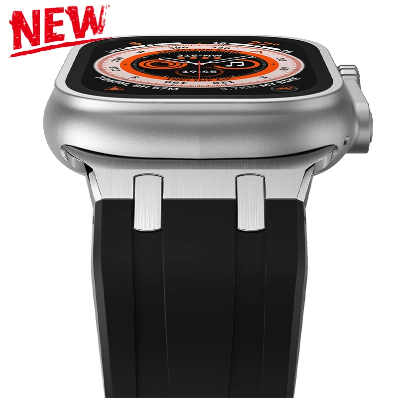 Silicone Strap for Apple Watch Band Ultra 49mm 8 7 45mm 41mm Sports Soft Rubber Band IWatch 6 5 4 SE 44mm 42mm 40 38mm Bracelet
Silicone Strap for Apple Watch Band Ultra 49mm 8 7 45mm 41mm Sports Soft Rubber Band IWatch 6 5 4 SE 44mm 42mm 40 38mm Bracelet