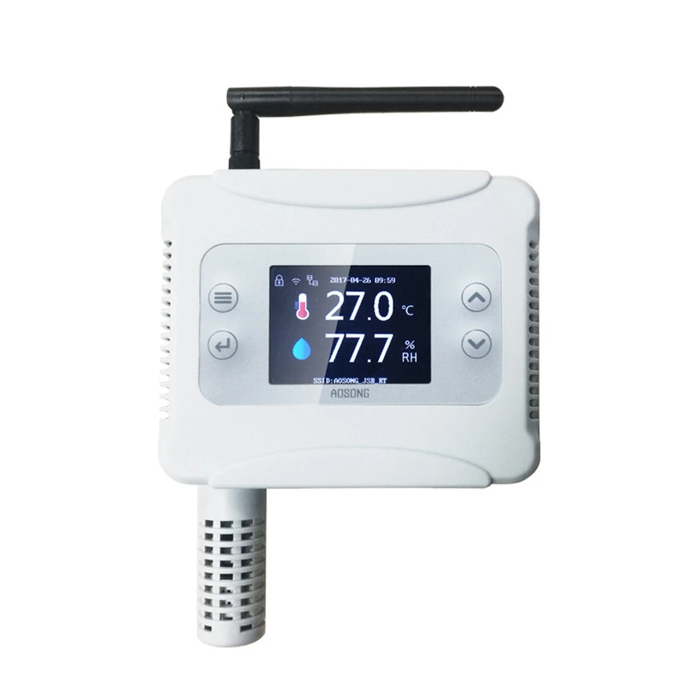 

AW5145W Remote Temperature and Humidity Sensor Transmitter Wireless WIFI Real-Time Monitoring with Digital Display