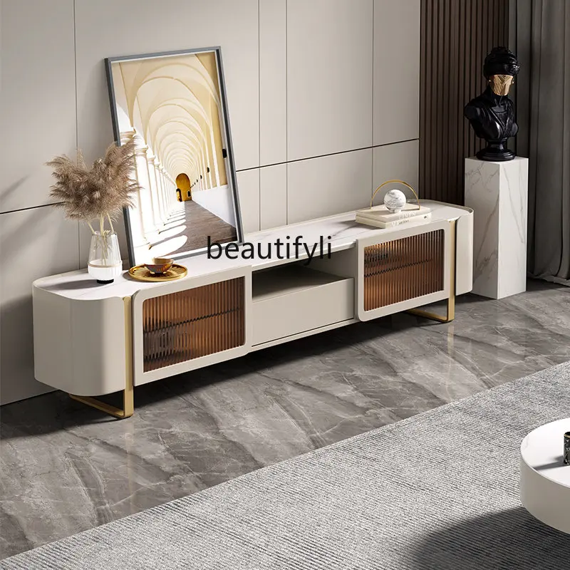zqItalian Light Luxury Stone Plate TV Cabinet Italian Minimalist Cabinet Living Room Solid Wood Floor Standing Storage Cabinet
zqItalian Light Luxury Stone Plate TV Cabinet Italian Minimalist Cabinet Living Room Solid Wood Floor Standing Storage Cabinet