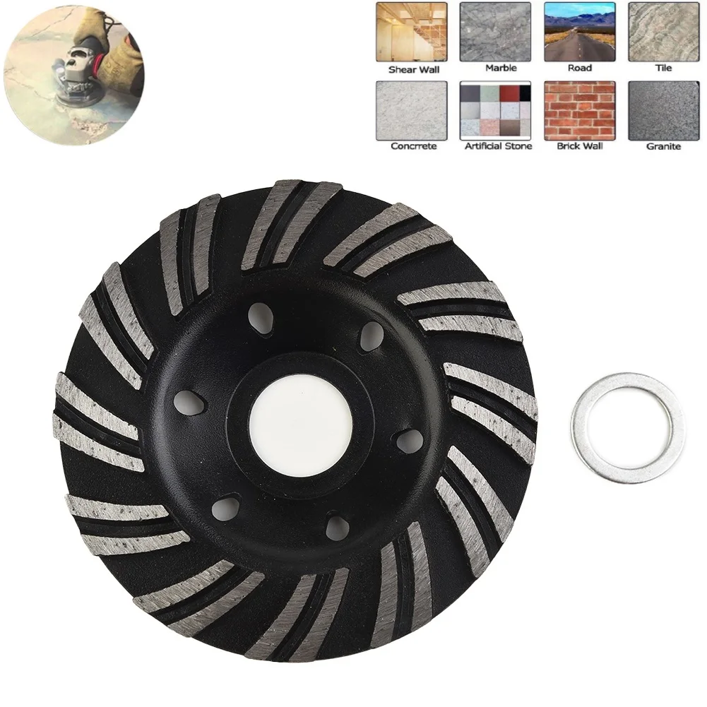 

4" 100mm Diamond Segment Grinding Cup Wheel Polishing Disc Grinder Concrete Granite Stone Cutting For Power Tool