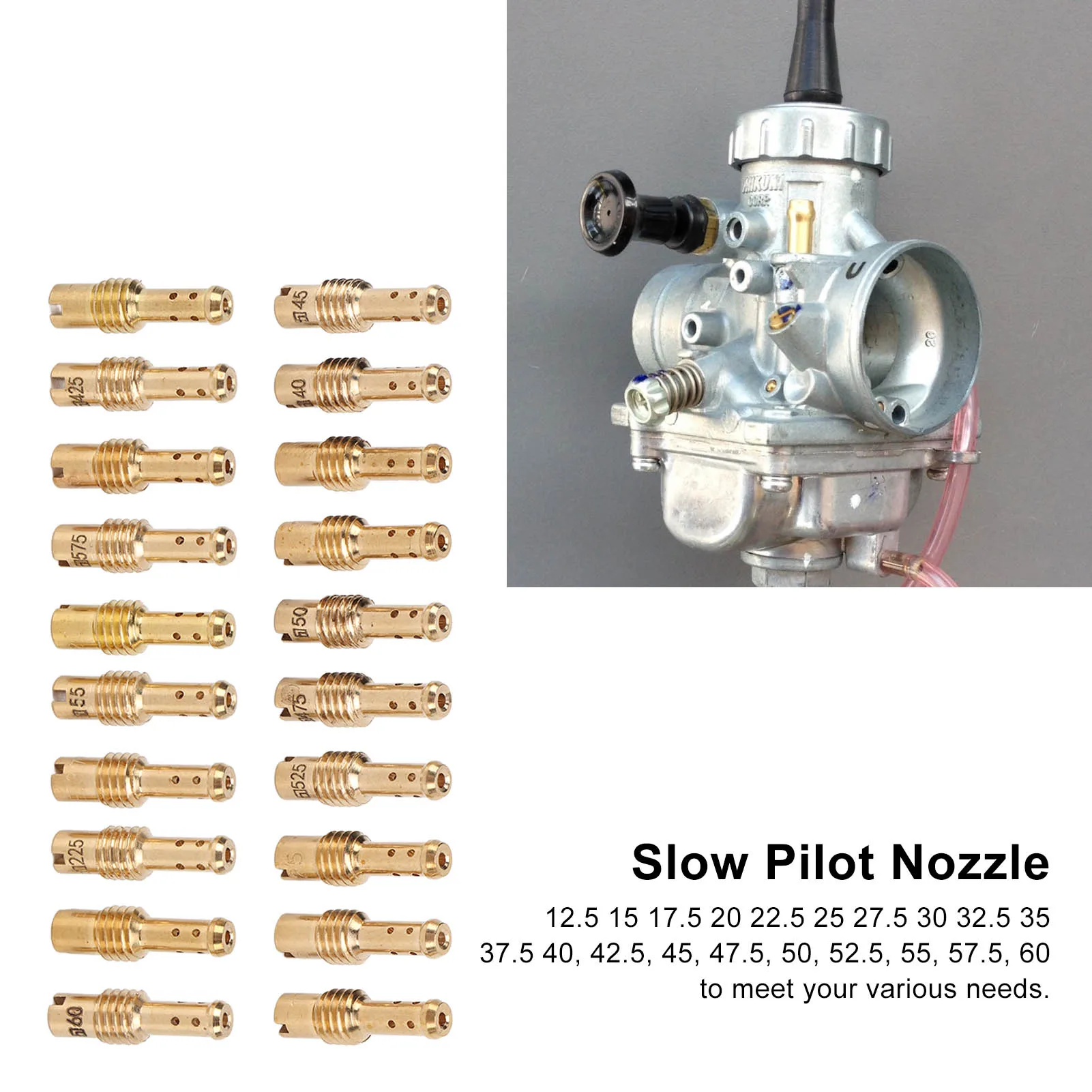 Карбюратор Slow Pilot Jet Kit 12,5 ‑ 60, замена металла для карбюратора MIKUNI VM TM TMX, 20 шт.
Карбюратор Slow Pilot Jet Kit 12,5 ‑ 60, замена металла для карбюратора MIKUNI VM TM TMX, 20 шт.