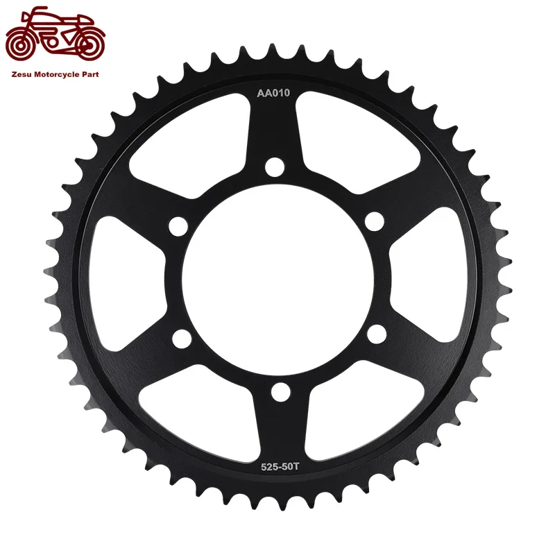 

525-50T 525 50 Tooth Motorcycle Rear Sprocket 20CrMnTi For Triumph 800Tiger 800 Tiger XC 11-16 800 Tiger XCA XCX XRT XRX 15-20