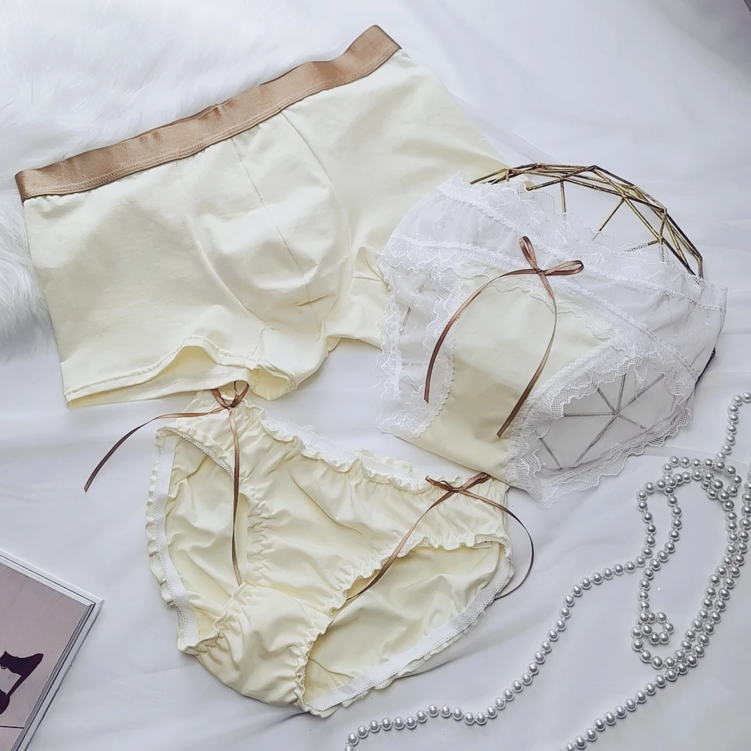 2Pcs Couple Panties Set Sexy Lace Cotton Underwear Men's Boxers Short Panty Women's Briefs Panties
2Pcs Couple Panties Set Sexy Lace Cotton Underwear Men's Boxers Short Panty Women's Briefs Panties