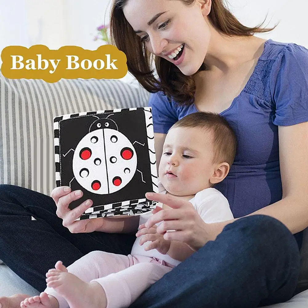 Cloth Book Baby Toys 0-12 Months New Crib Toys Black Montessori Cloth Baby Books White Animal And Book C1P5
Cloth Book Baby Toys 0-12 Months New Crib Toys Black Montessori Cloth Baby Books White Animal And Book C1P5