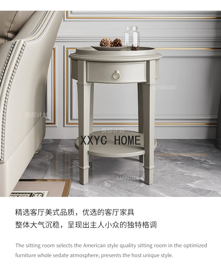 American Light Luxury Champagne Side Table Champagne Corner Table Living Room Side Table
American Light Luxury Champagne Side Table Champagne Corner Table Living Room Side Table