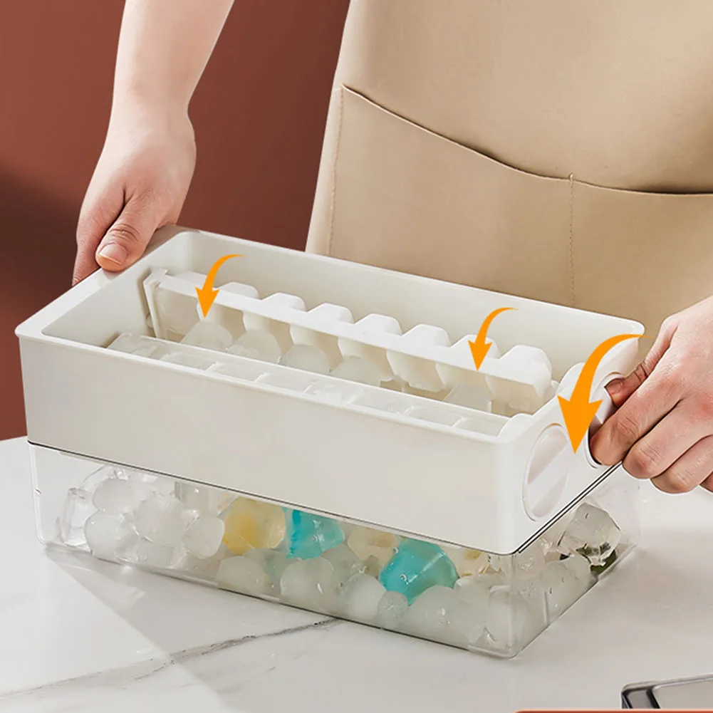 Ice Cube Tray Mold Ice Make Mold Ice Block Storage Box Rotating Ice Storage Mold Large Capacity Refrigerator Ice Box 
Ice Cube Tray Mold Ice Make Mold Ice Block Storage Box Rotating Ice Storage Mold Large Capacity Refrigerator Ice Box