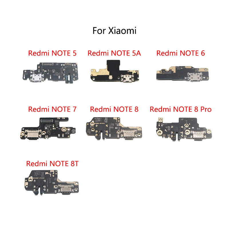 

USB Charge Dock Port Socket Jack Plug Connector Flex Cable For Xiaomi Redmi NOTE 5 Pro 5A 6 7 7S 8 8T Charging Board Module