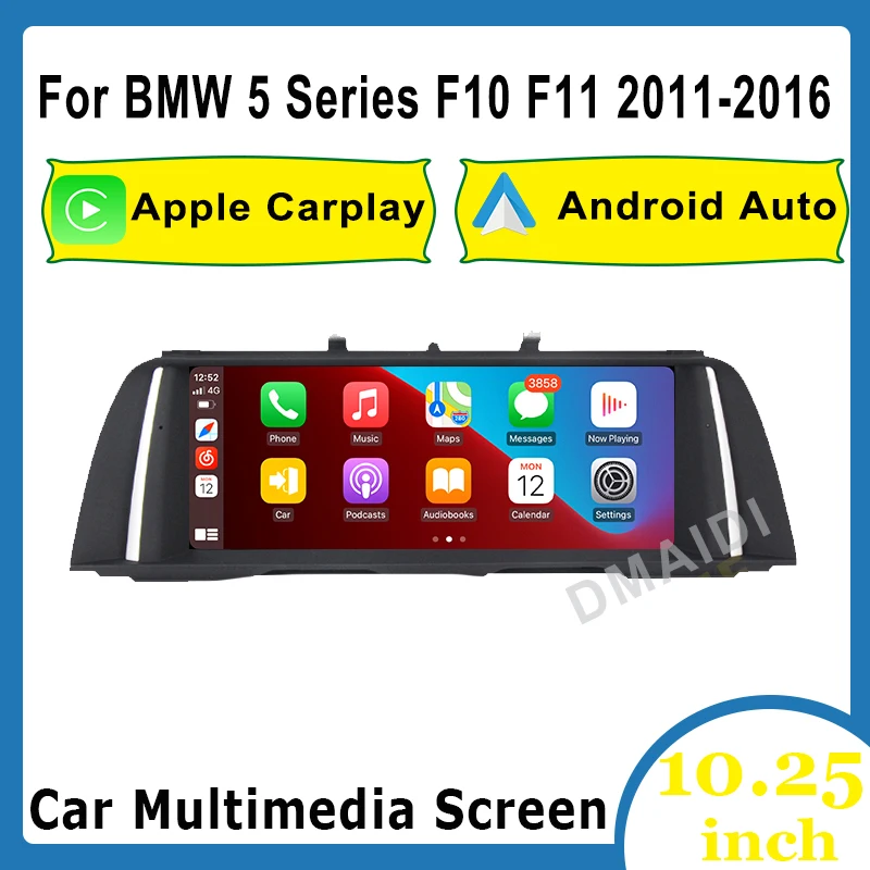 10.25inch Car Multimedia Wireless Apple CarPlay Android Auto for BMW 5 Series F10/F11/520 (2011-2016) Original CIC/NBT
10.25inch Car Multimedia Wireless Apple CarPlay Android Auto for BMW 5 Series F10/F11/520 (2011-2016) Original CIC/NBT
