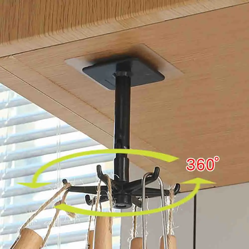 360 Degrees Rotated Kitchen Hooks Self Adhesive 6 Hooks Home Wall Door Hook Handbag Clothes Ties Bag Hanger Hanging Rack
360 Degrees Rotated Kitchen Hooks Self Adhesive 6 Hooks Home Wall Door Hook Handbag Clothes Ties Bag Hanger Hanging Rack