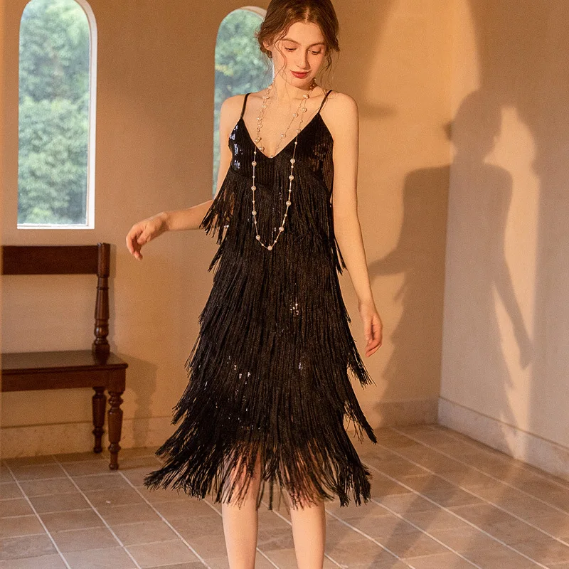 1920s dinner party wedding bridesmaid cocktail dress connectivity nightclub black sequin dress host sling dress in the 1920s
1920s dinner party wedding bridesmaid cocktail dress connectivity nightclub black sequin dress host sling dress in the 1920s