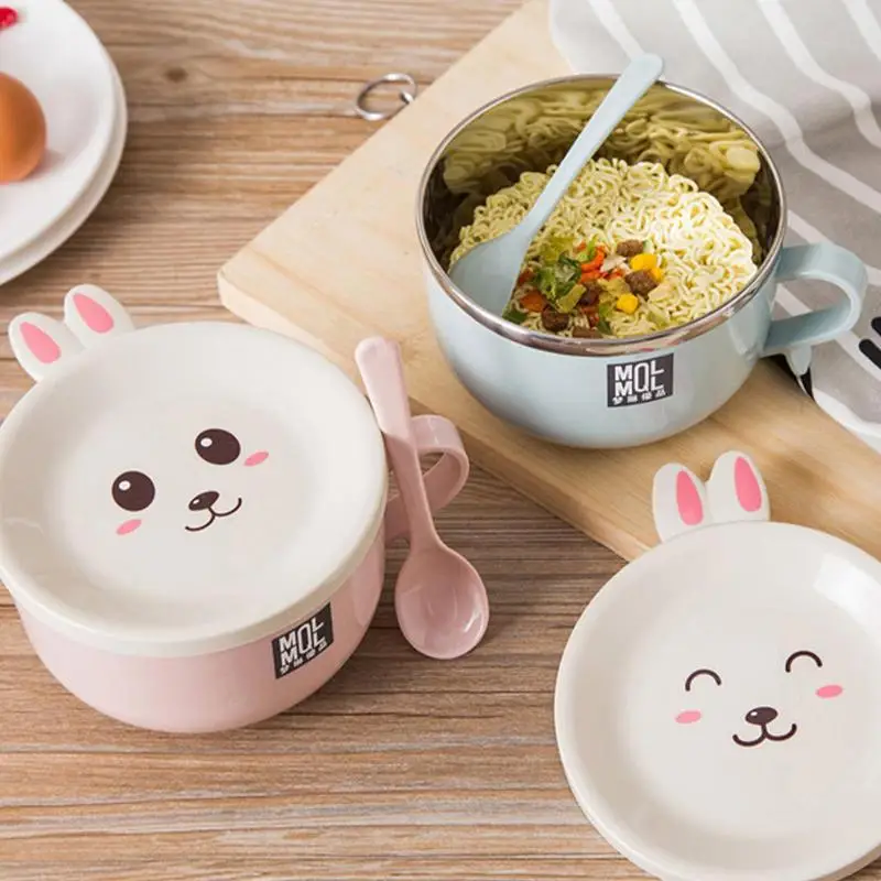 Instant Noodle Bowl Stainless Steel Cartoon Rabbit Ramen Noodle Pot Double Layer Anti-scalding Instant Noodle Bowl For Kitchen
Instant Noodle Bowl Stainless Steel Cartoon Rabbit Ramen Noodle Pot Double Layer Anti-scalding Instant Noodle Bowl For Kitchen
