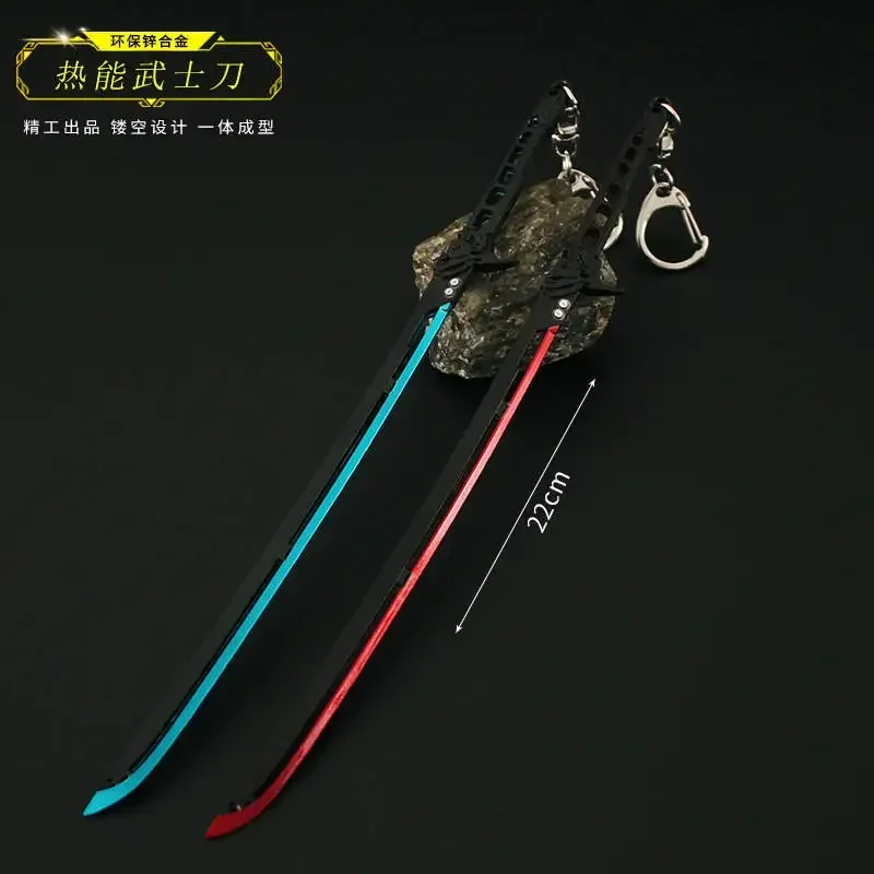 Cyberpunk mini Game Peripherals Keychain Thermal Energy Katana Alloy Keyring Uncut Toys Swords Weapon Lightsaber Model Gifts Toy
Cyberpunk mini Game Peripherals Keychain Thermal Energy Katana Alloy Keyring Uncut Toys Swords Weapon Lightsaber Model Gifts Toy