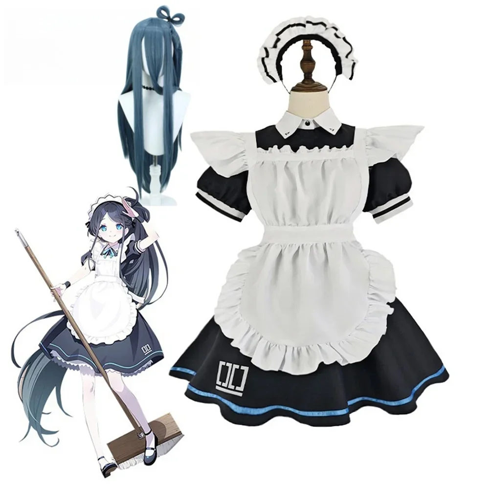 

Anime Blue Archive Tendou Arisu Cosplay Costume Women Uniform Outfit Wig Sets