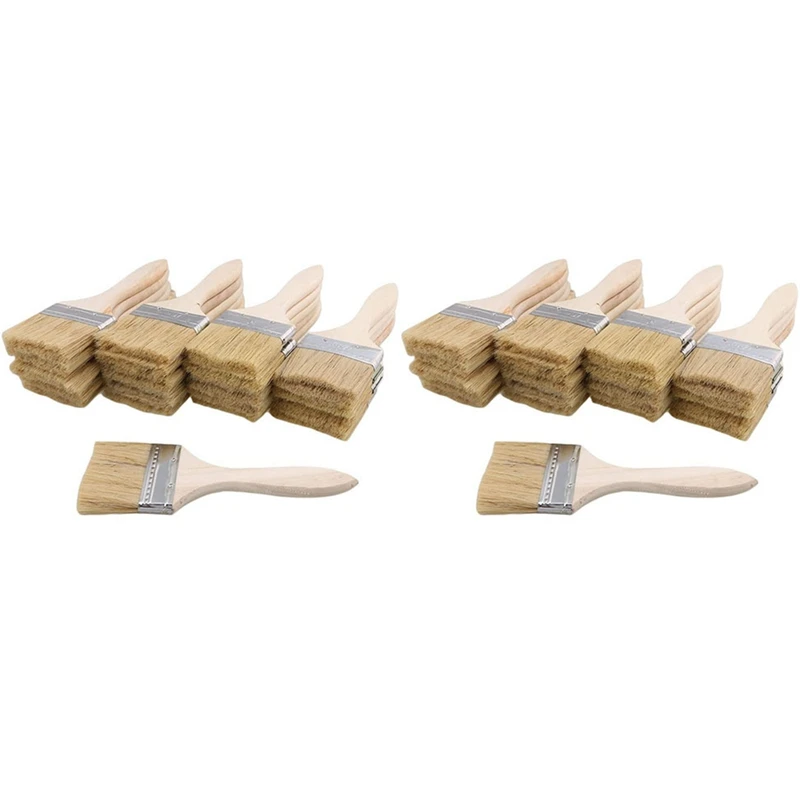48Pcs Paint Brushes 70Mm Chip Paint And Varnish Brush Perfect For Wall And Wood Painting Stains Glues 
48Pcs Paint Brushes 70Mm Chip Paint And Varnish Brush Perfect For Wall And Wood Painting Stains Glues