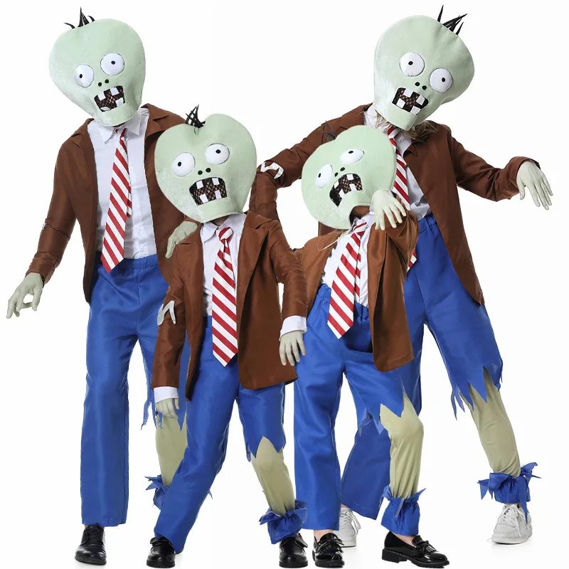 

Funny Zombies Cosplay Halloween Costume Family Set Festival Outfit Fancy Children Playsuit Adult Kid Carnival Party Unisex