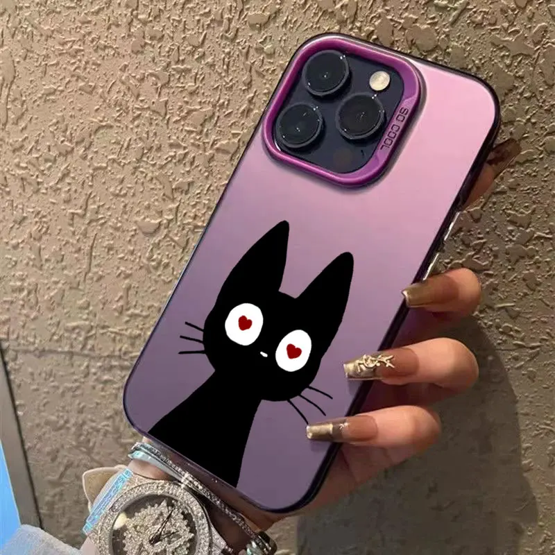 Cute Cat Black Cartoon Cats Coque For Apple iPhone 16e 16 14 15 13 11 Pro Max Case 15 Plus 12 13 Mini 16e Shockproof Phone Cover Cute Cat Black Cartoon Cats Coque For Apple iPhone 16e 16 14 15 13 11 Pro Max Case 15 Plus 12 13 Mini 16e Shockproof Phone Cover