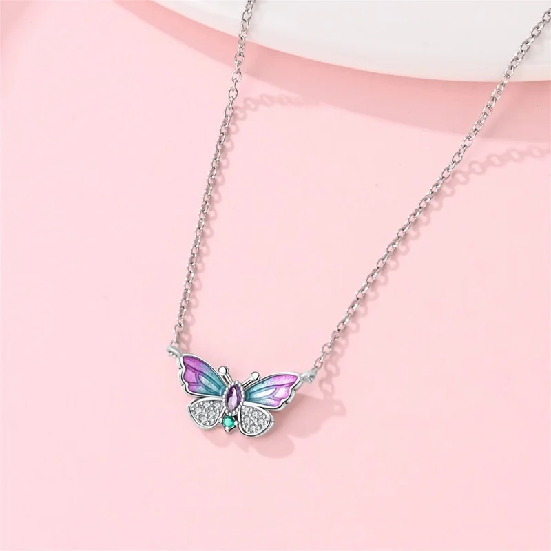 925 Sterling Silver Butterfly Necklace Dragonfly Flower Necklace Luminous Firefly Pendant Necklace For Women's Exquisite Jewelry 2 Mallzona S1607a9ef06744da78bbe9d0bf01931a7d 925 Sterling Silver Butterfly Necklace Dragonfly Flower Necklace Luminous Firefly Pendant Necklace For Women's Exquisite Jewelry Mallzona