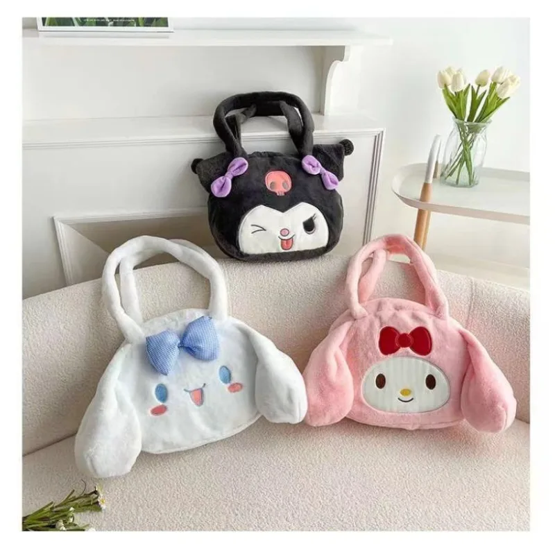 Sanrio Kuromi Cinnamon Dog Melody Japanese Cartoon Girl Shoulder Bag Plush Cute Fashion Large Capacity Portable Outdoor Bag
Sanrio Kuromi Cinnamon Dog Melody Japanese Cartoon Girl Shoulder Bag Plush Cute Fashion Large Capacity Portable Outdoor Bag