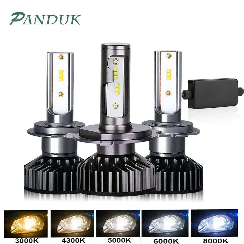 

PAUNDUK Mini Canbus H4 H7 LED Car Headlight 18000LM ZES 12V Lamp H3 H1 9005 9006 HB4 H11 Auto Fog light Bulb 3000K 6000K