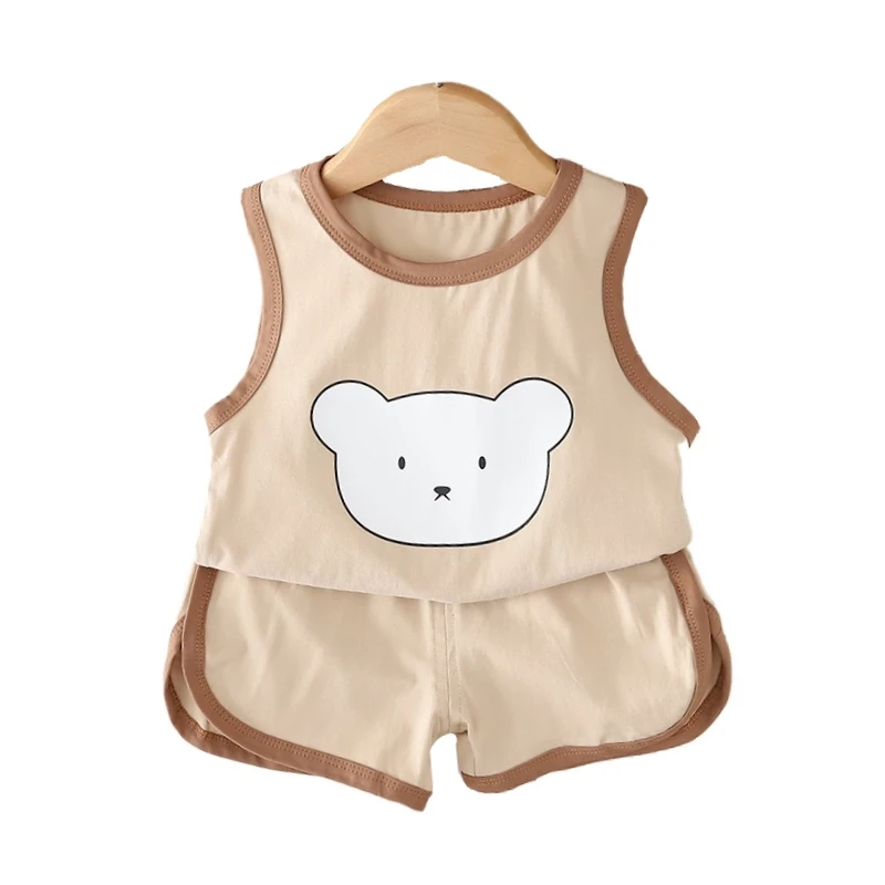 New Summer Baby Clothes Suit Children Boys Vest Shorts 2Pcs/Sets Kids Girls Clothing Infant Cartoon Costume Toddler Tracksuits
New Summer Baby Clothes Suit Children Boys Vest Shorts 2Pcs/Sets Kids Girls Clothing Infant Cartoon Costume Toddler Tracksuits