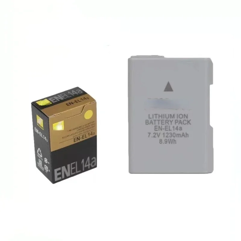 100%Original 1230mAh for EN-EL14a DF D3100 D3200 D3400 D5100 D5200 D5300 D5500 P7000 P7100 P7700 MH-24CH Camera Battery Charger
100%Original 1230mAh for EN-EL14a DF D3100 D3200 D3400 D5100 D5200 D5300 D5500 P7000 P7100 P7700 MH-24CH Camera Battery Charger