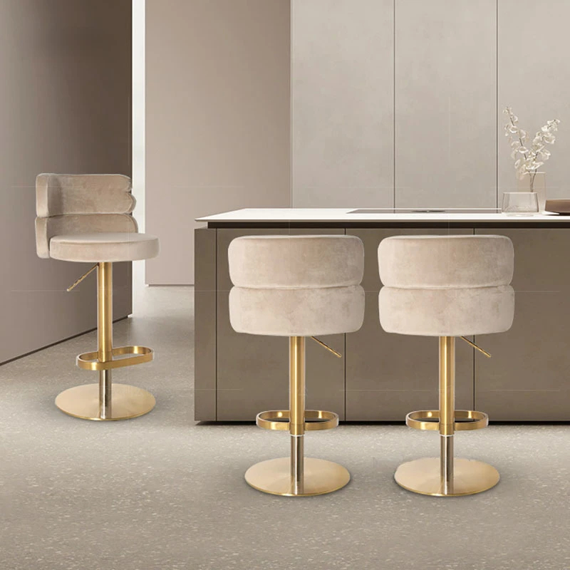 Nordic Fashion Bar Chair Light Luxury Furniture Bar Lifting Rotating Chair Home Backrest Soft Cushion Hotel Reception Bar Chairs
Nordic Fashion Bar Chair Light Luxury Furniture Bar Lifting Rotating Chair Home Backrest Soft Cushion Hotel Reception Bar Chairs