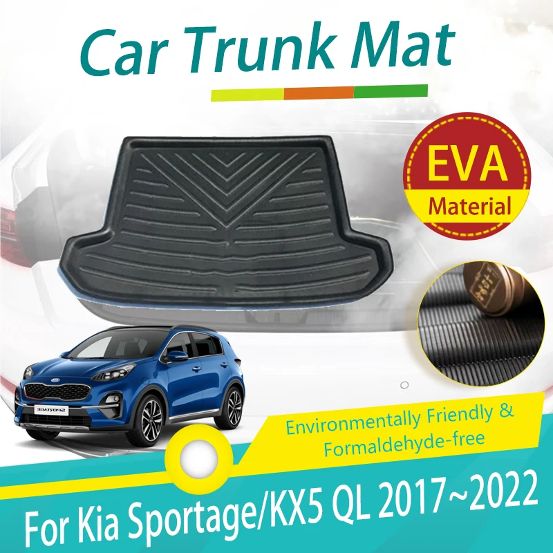 

Car Trunk Mats For Kia Sportage KX5 QL 2017~2022 5seat Anti-dirty Boot Carpets Storage Suitcase Rug Cargo Cover Auto Accessories