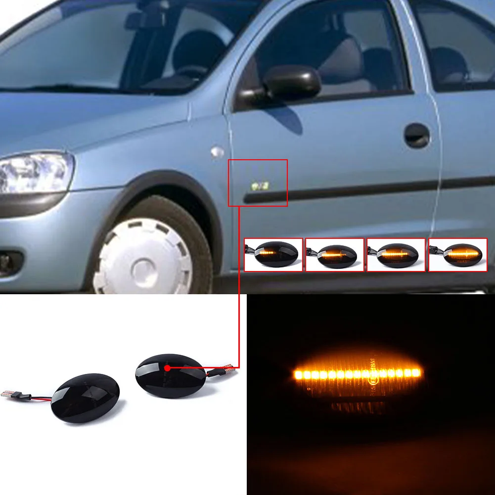 2PCS LED Turn Signal Light Indicator Dynamic Side Marker Light For Opel Corsa Astra Meriva Car Truck Parts Lamps
2PCS LED Turn Signal Light Indicator Dynamic Side Marker Light For Opel Corsa Astra Meriva Car Truck Parts Lamps