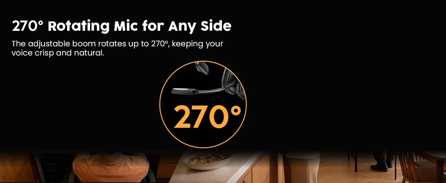 S160f727ce6f44c1da0dedcd797c2b7baa Trucker Bluetooth Headset with Charging Base, Wireless Hands-Free Headset with Noise Canceling Mic & Mute Button, 56Hrs Working