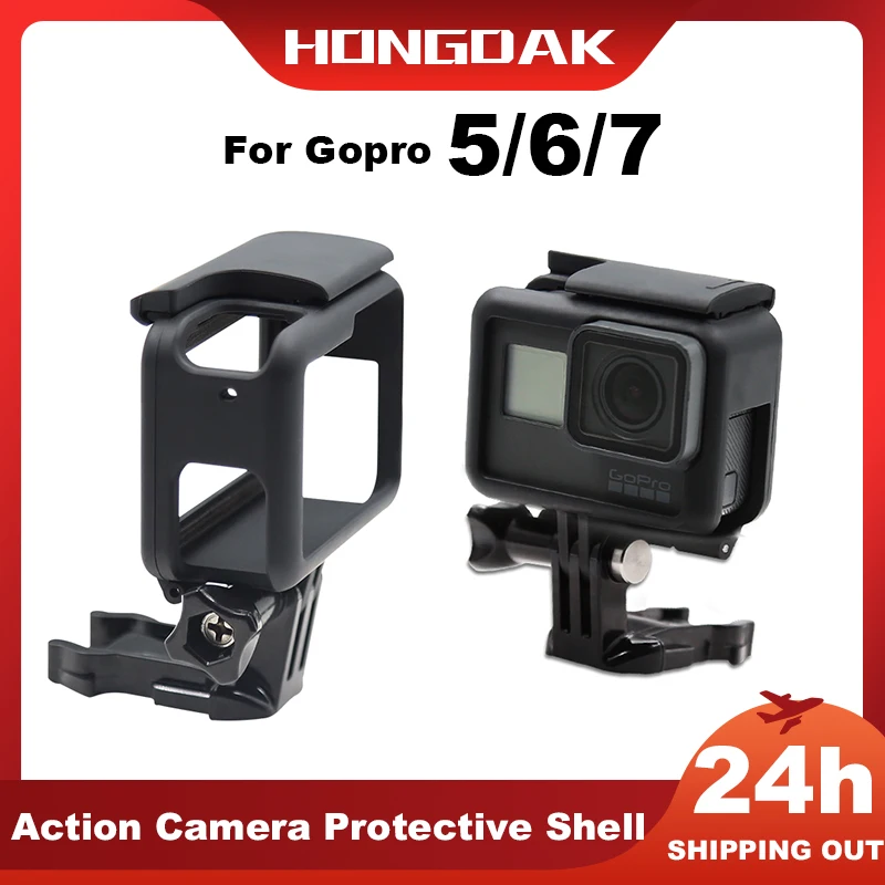 

Hongdak Protective Border Frame Camcorder Housing Case For Gopro Hero Go Pro 5 6 7 Black Action Camera Accessories