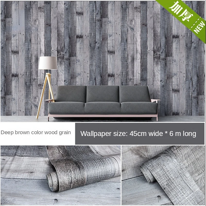 3D Three-dimensional Self-adhesive Thickened Vintage Wood Grain Wallpaper Wallpaper Home Wall Decoration Stickers
3D Three-dimensional Self-adhesive Thickened Vintage Wood Grain Wallpaper Wallpaper Home Wall Decoration Stickers