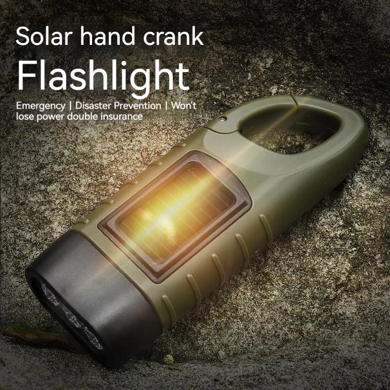 LED Flashlight Hand Crank Charging Solar Powered Rechargeable Survival Gear Self Powered Charging Hiking Torch Dynamo
LED Flashlight Hand Crank Charging Solar Powered Rechargeable Survival Gear Self Powered Charging Hiking Torch Dynamo