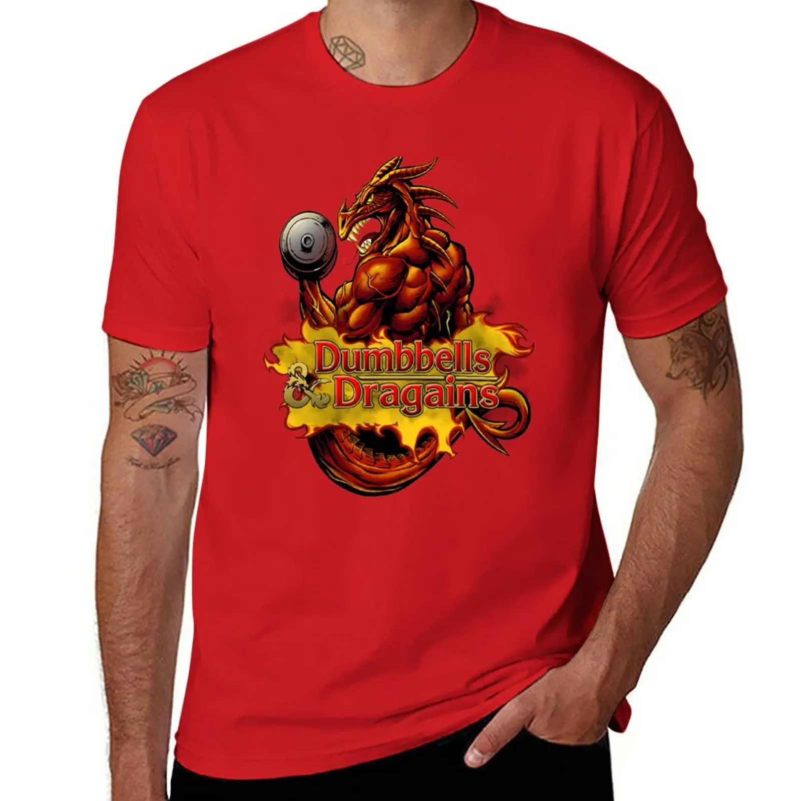 New Dumbbells and DraGAINS T-Shirt t-shirts man Short sleeve tee summer top tshirts for men
New Dumbbells and DraGAINS T-Shirt t-shirts man Short sleeve tee summer top tshirts for men