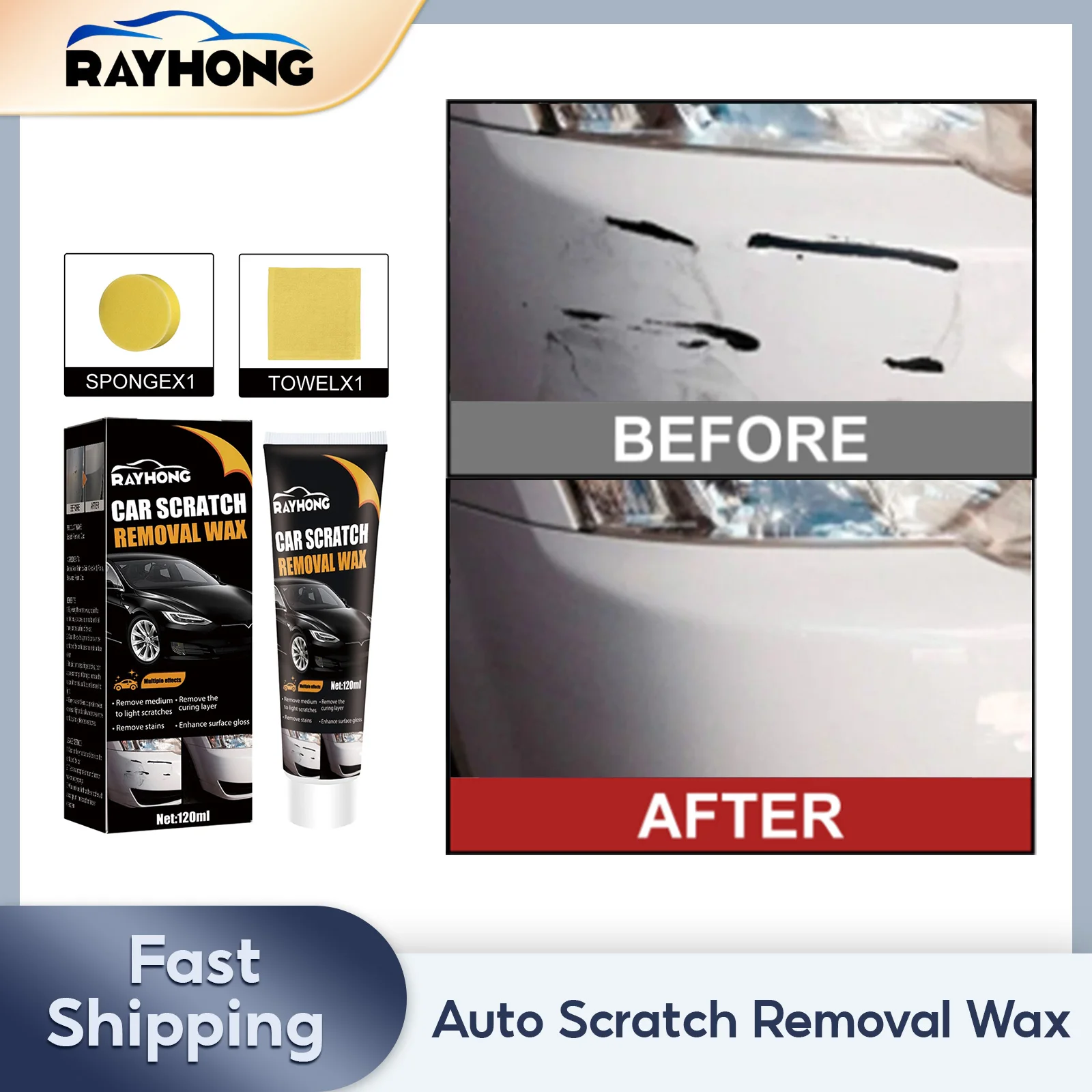 

Car Styling Wax Scratches Remover Paint Repair Care Auto Body Compound Swirl Slight Polishing Grinding Auto Anti Scratch Paste