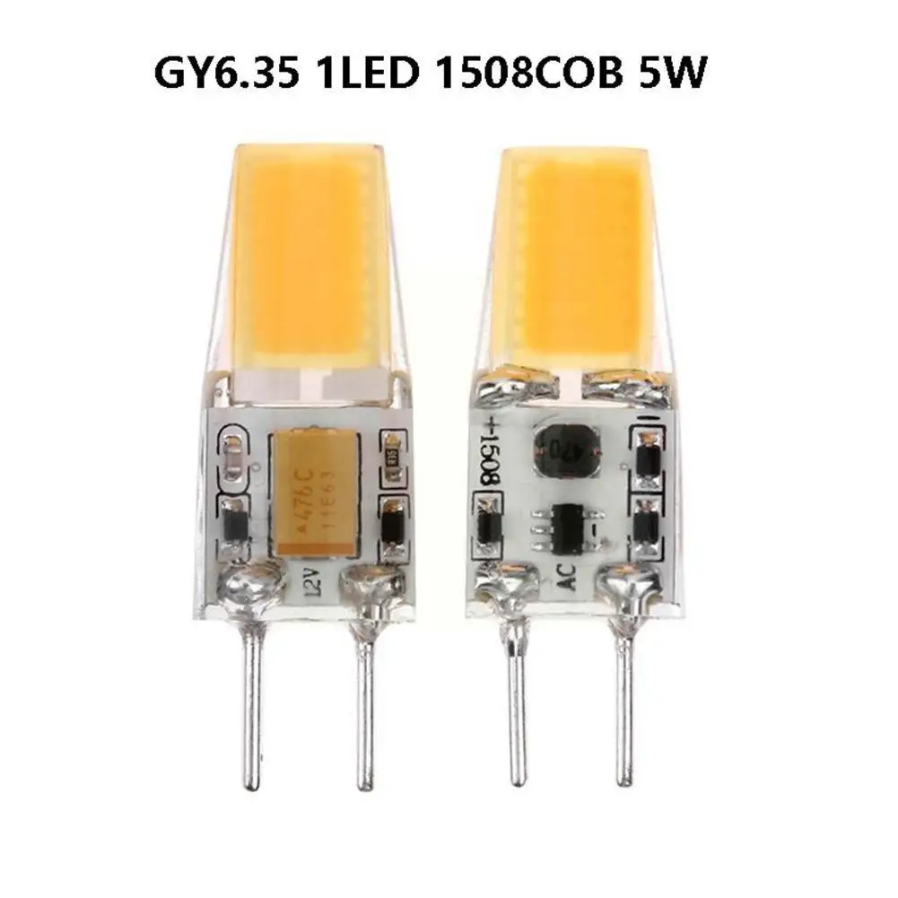 

5W AC/DC12V LED Sapphire COB Lamp Bulb 360 Beam Angle Replace Replaces Spotlight Lamp Source Chandelier Halogen Halogen M7N1