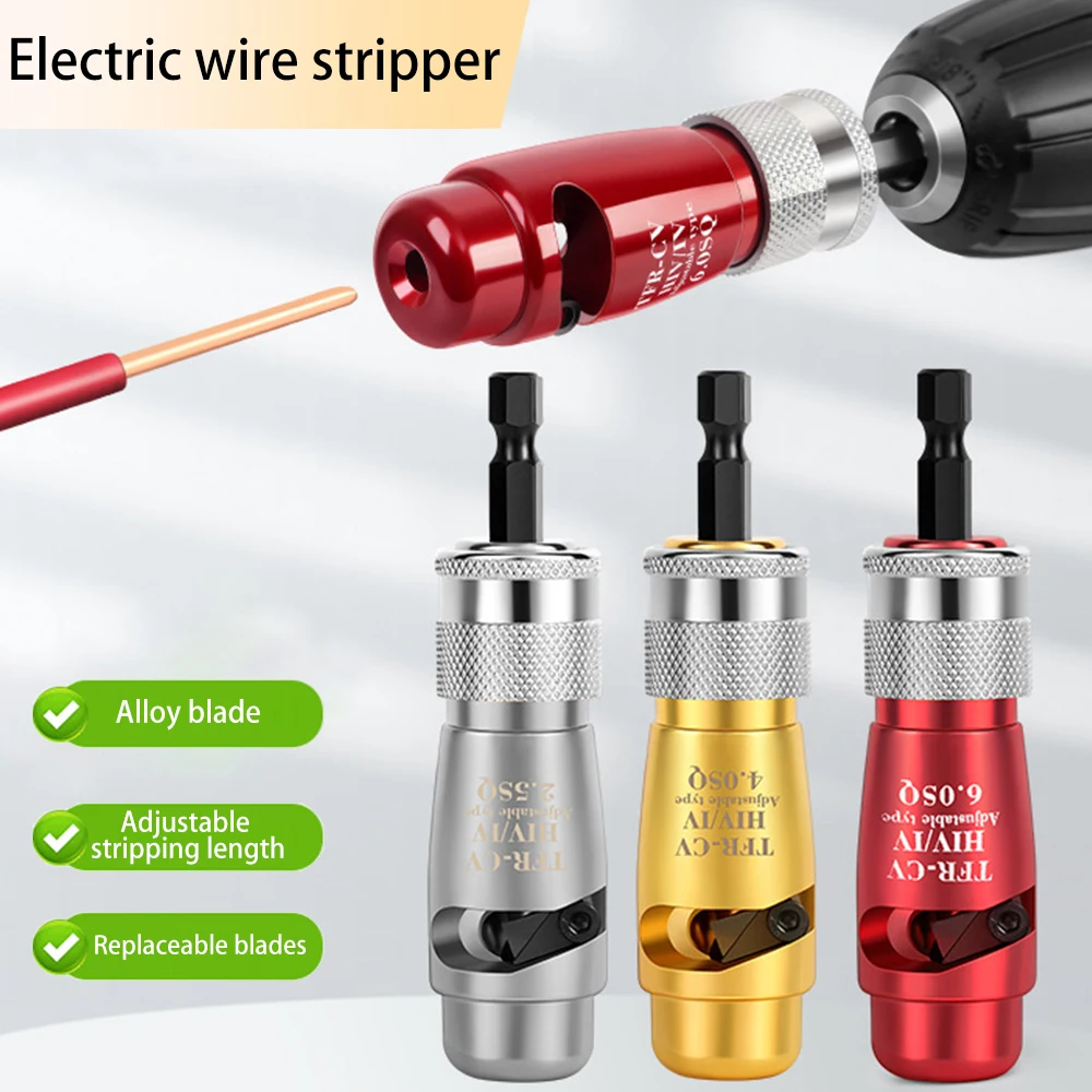 Electric Wire Stripper For Fast Stripping Wire Tool Al Electric Wire Peeling Machine For Power Drill Driver Wire Stripping Tool
Electric Wire Stripper For Fast Stripping Wire Tool Al Electric Wire Peeling Machine For Power Drill Driver Wire Stripping Tool