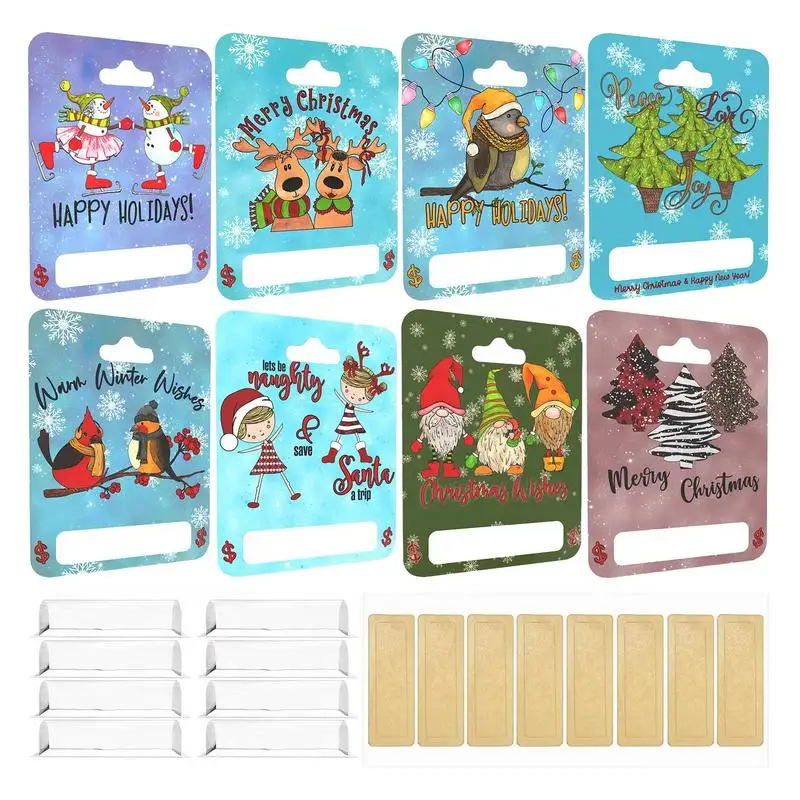 Christmas Gift Card Money Holders 8pcs Cute Santa Gnomes Money Holder With PVC Cover And Adhesive Christmas Decor Supplies
Christmas Gift Card Money Holders 8pcs Cute Santa Gnomes Money Holder With PVC Cover And Adhesive Christmas Decor Supplies