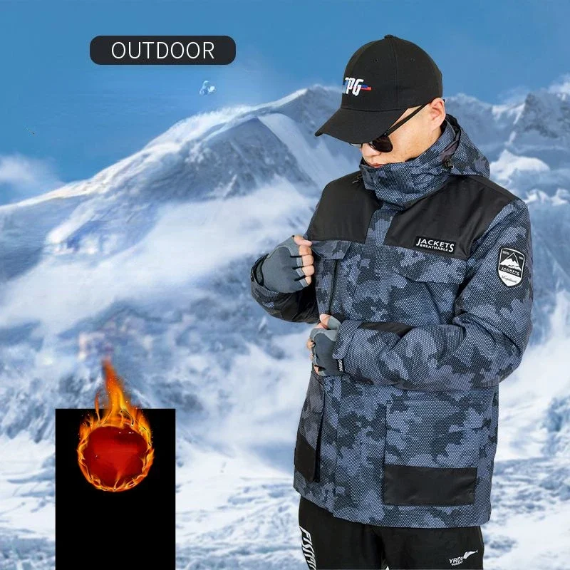 Men Camouflage Fishing Jacket Two-piece Set Windproof and Waterproof Winter Fishing Clothes The Inner Tank Is Detachable
Men Camouflage Fishing Jacket Two-piece Set Windproof and Waterproof Winter Fishing Clothes The Inner Tank Is Detachable