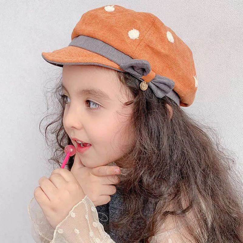 Toddler Girl Cute Bowknot Beret - Fashionable and Versatile Headwear for All Occasions Dot Print Painter Hat
Toddler Girl Cute Bowknot Beret - Fashionable and Versatile Headwear for All Occasions Dot Print Painter Hat