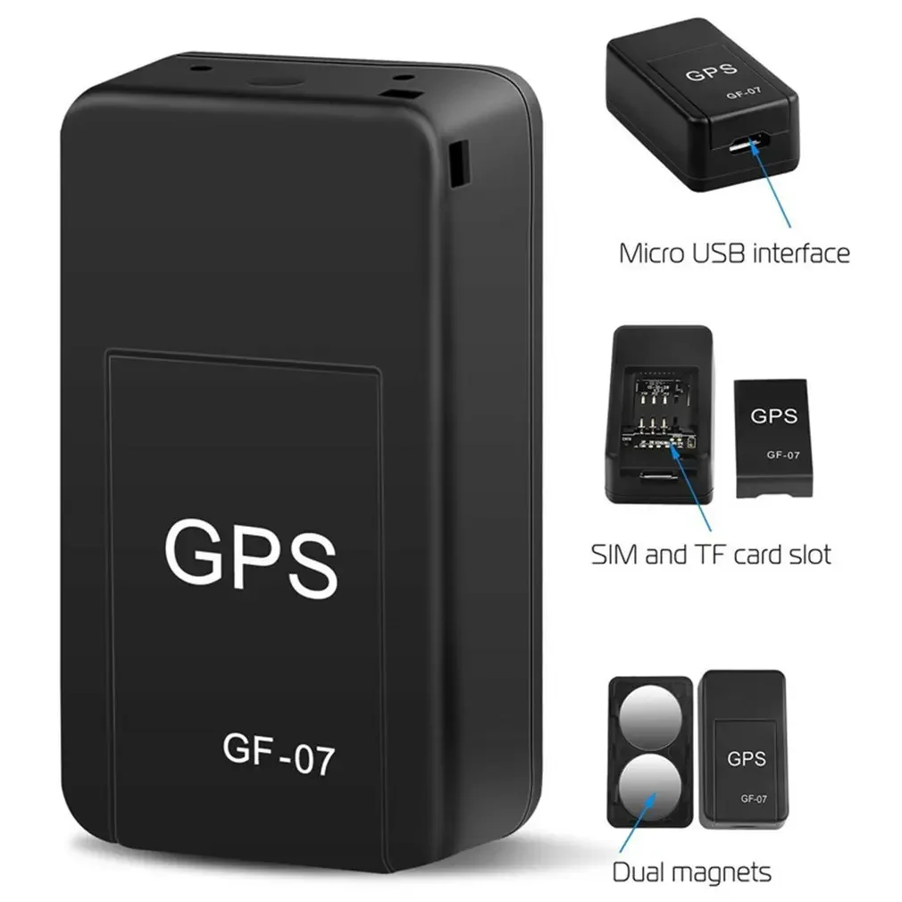

GF07 магнитный автомобильный трекер GPS позиционер отслеживание в реальном времени Магнит адсорбции Мини-локатор SIM вставки сообщение питомцы против потери