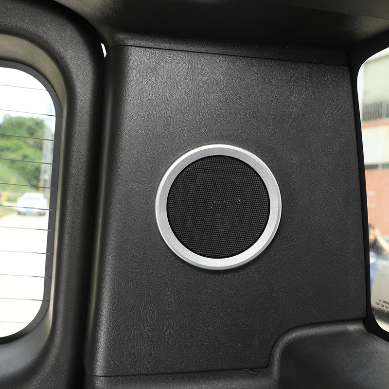 2 Pcs Car Trunk Horn Ring Decorative Sticker Aluminum Alloy Silver Car Styling for Hummer H2 2003-2007 Accessories
2 Pcs Car Trunk Horn Ring Decorative Sticker Aluminum Alloy Silver Car Styling for Hummer H2 2003-2007 Accessories
