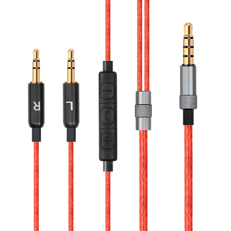 Flexural Replacement 1.2m Audio Cable With Mic/ For Sol Republic Master Tracks HD V8 V10 V12 X3 Headphone Audio Cable Flexural Replacement 1.2m Audio Cable With Mic/ For Sol Republic Master Tracks HD V8 V10 V12 X3 Headphone Audio Cable