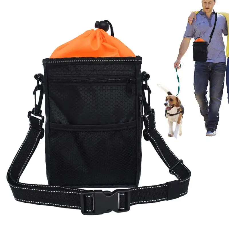 

Portable Dog Treat Bag Drawstring Closure Puppy Training Bag Multi-purpose Drawstring Pet Snack Storage Bag Dog Supplies